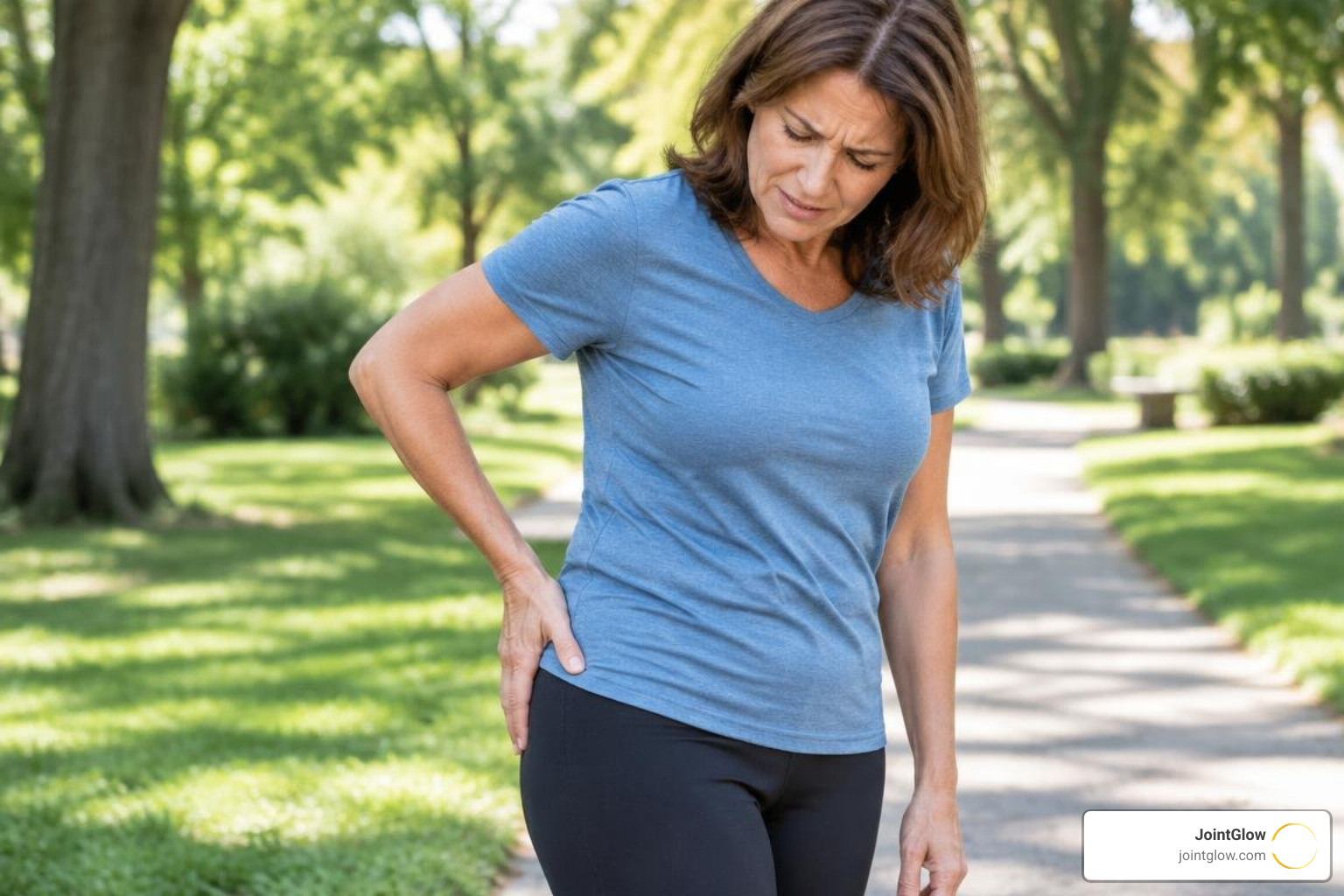 woman with hip pain